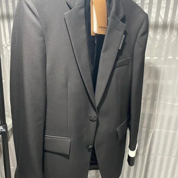 Burberry leather cuff wool blazer  (2022 Runway piece) - Picture 8 of 10